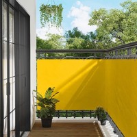 Balkonsichtschutz 110 X 600 Cm Oxford-Stoff Rechteckig Gelb