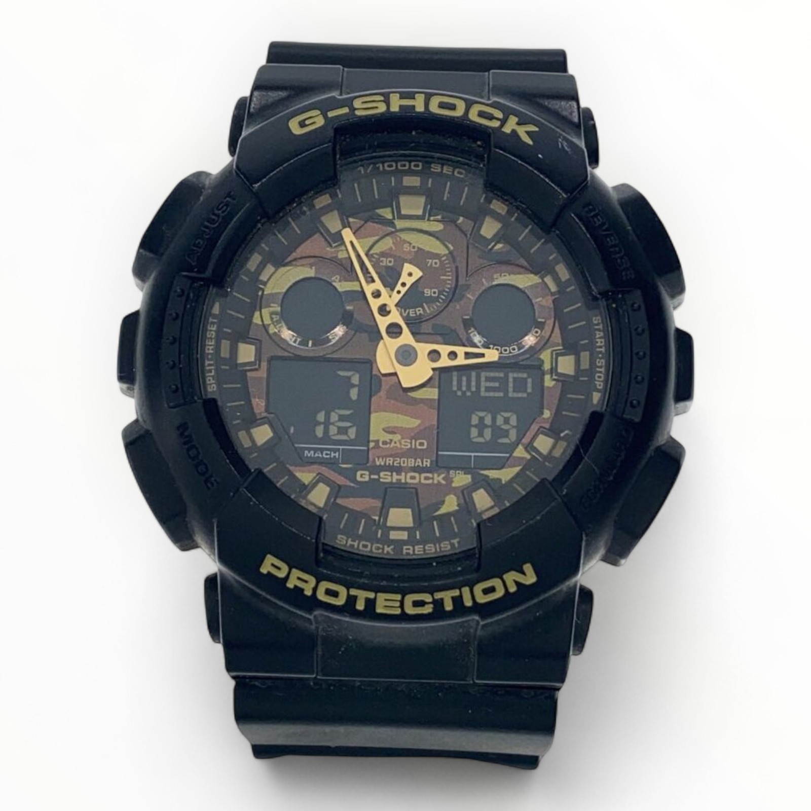 Casio Ana-Digi Quartz Black Mens Watch 2.2 Inch H & W Model 5663