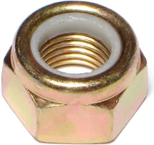 014973278809 Nylon Insert Lock Nuts, 14mm-1.50, Piece-4, 14mm-1.5, Yellow 