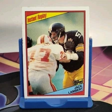 1984 Topps Instant Replay Jack Lambert #168 Pittsburgh Steelers HOF