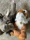 Tiger & Elefant mittelgroß Plüsch Miami Zoo Top Zustand Vintage 2022