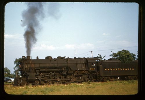 Pennsylvania PRR K4 Steam Scene Monmouth, NJ Original BB Ektachrome Slide