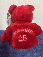 Mark McGwire 25 14" Red Collectible Teddy Bear Vintage Salvinos Big Bammers