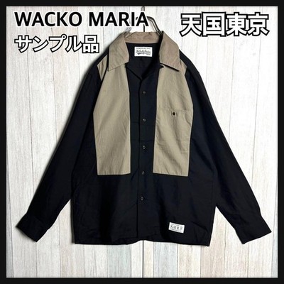 Sample Item  WACKO MARIA  Tokyo Two Tone Bicolor Long Sleeve Open Collar Shirt