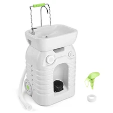 Apluschoice Hand Wash Station Portable Wash Sink Basin Stand 45L Camping