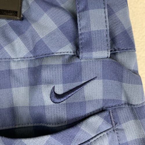 NIKE GOLF Tour Performance Women's Blue Plaid Stretch Sports Shorts Size W 6 (P) - Picture 10 of 16