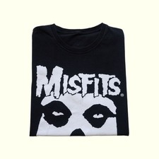 MISFITS VTG 90s Y2K RETRO PUNK MUSIC ROCK TOUR SKULL GRAPHIC BLACK T SHIRT SZ XL