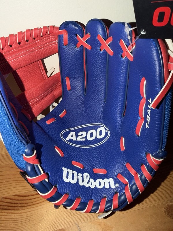 Wilson Baseball/Softball Glove A200 EZ Catch 10" Royal Blue Red RHT