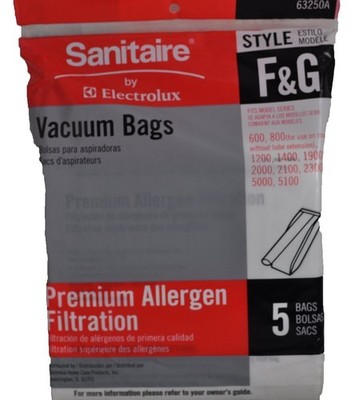 F & G Allergen Filtration Vacuum Bags, 5 Pack - Premium Quality Dust Bags