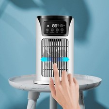 Small Air Conditioning Fan 300ml Water Tank 6 Speeds and 6 Hour Timer Feature