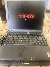 VINTAGE TOSHIBA PORTEGE 7020CT/6.4 LAPTOP WINDOWS 2000 W/ DVD DOCK - Turns On