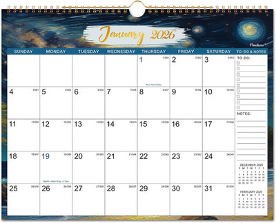 2026 Calendar - 2026 Wall Calendar, JAN 2026 - DEC 2026, 15'' x 11.5'', Calendar 2