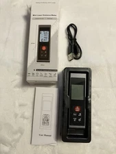 Laser Measuring Tool 328ft Range Laser Tape Measure - NIB with Manual & USB cord