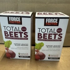 Force Factor Total Beets Blood Pressure Support Supplement 2 Pack 120 Each 11/26