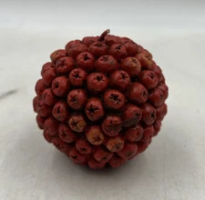 Red Cranberry Shape Candle Set Thanksgiving Holiday Berry Look