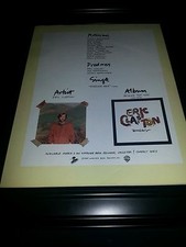 Eric Clapton Behind The Sun Rare Original Promo Poster Ad Framed!