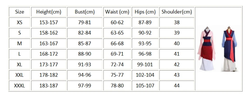 Hua Mulan Dress Princess Dress Movie Cosplay Costume Custom Made Halloween - Image 4 of 4