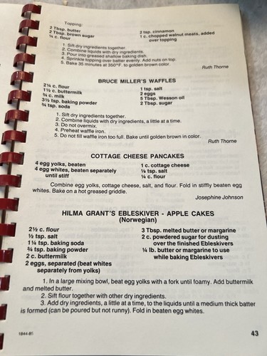 Upland California Inland Empire Cookbook 1986. American Cancer Society Recipes - Picture 8 of 8