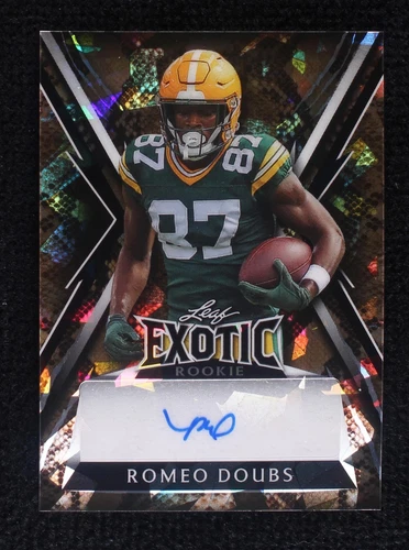 2023 Leaf Exotic Young Stars Edition Romeo Doubs #BA-RD1