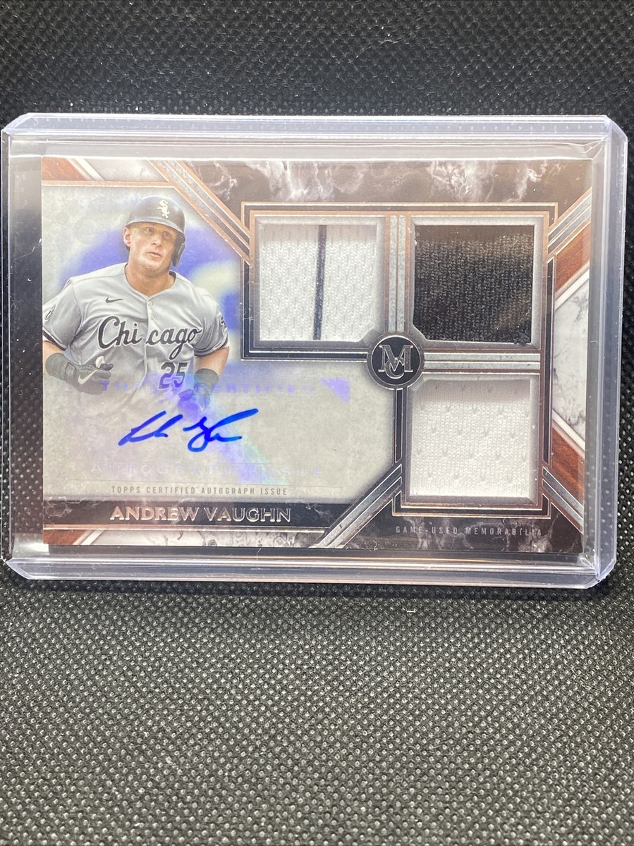 2022 Topps Museum collection Andrew Vaughn Triple Patch Auto 183