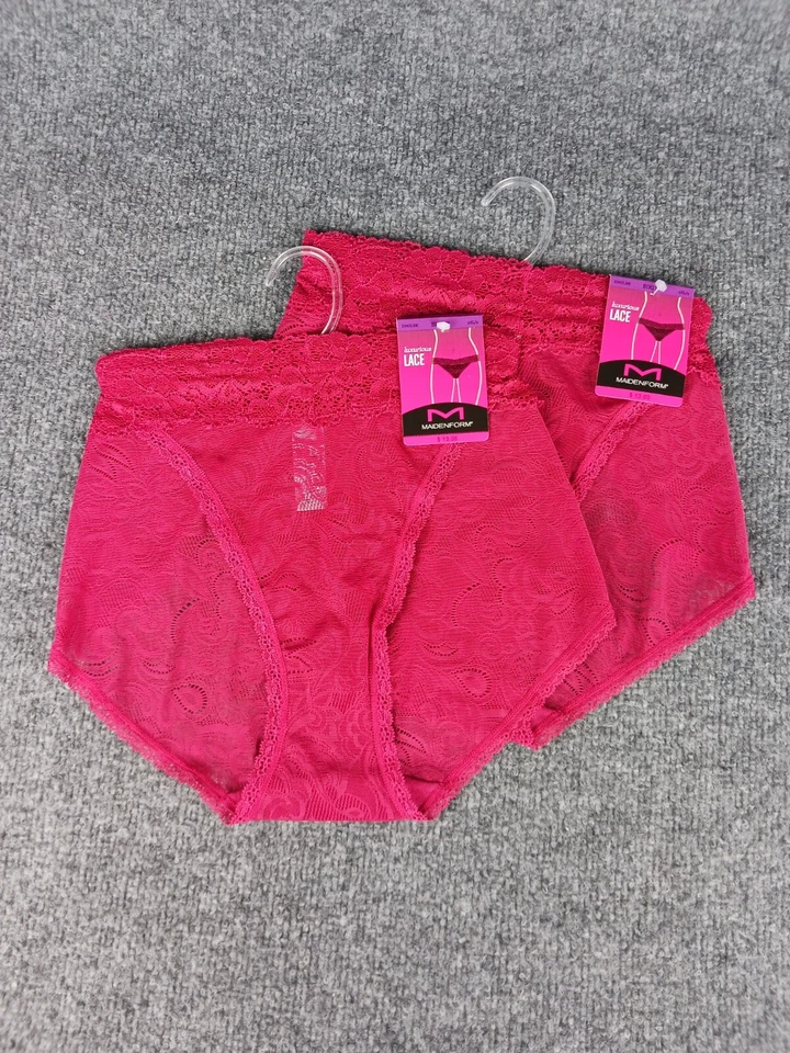 2 PACOTES DE BIQUÍNI MAIDENFORM LUXUOSO DE RENDA MARROM 2XL 9 - Imagem 2 de 4