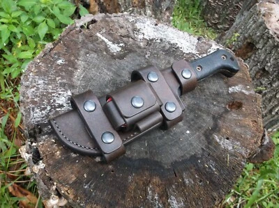 KB KNIVES KA BAR BECKER BK-2 CUSTOM LEATHER SHEATH (SHEATH ONLY) !READ DESCRIPTION!