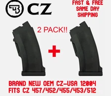 CZ Magazine for 452, 453, 455, 457, 512 Polymer 22 LR 10 Round 12004 - TWO PACK!