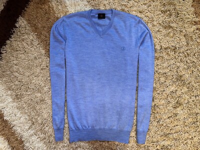 Bogner Wool Sweater Blue Men size M