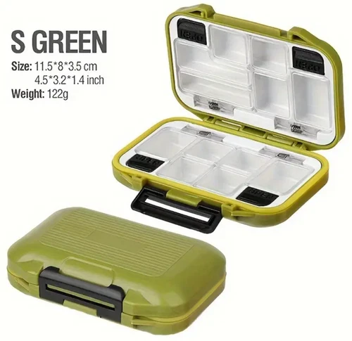 1x Fishing Lure Bait Tackle 2 Layer Storage Box Case Waterproof Compartments NEW - Picture 109 of 150
