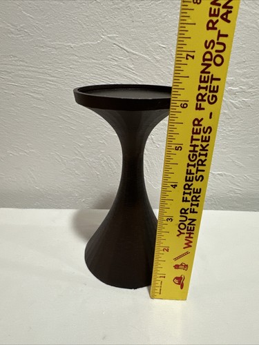 Kerzenhalter Kohl’s braun Keramik 3 Zoll Stumpenkerze 6” hoch - Bild 2 von 6