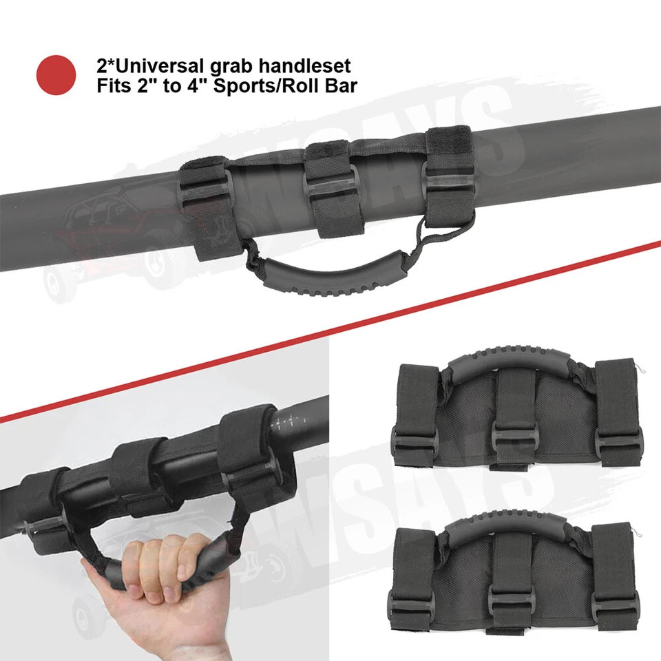 2025 NEW For Honda Pioneer 1000 Roll Bar Rear-View Center Side Mirrors W/Handles - Image 4 of 4