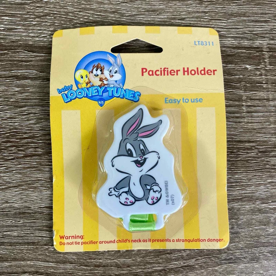 Clip para chupete Looney Tunes niños niñas niños pequeños bebés mordedor seguro diversión nuevo en caja Foto 2 de 4
