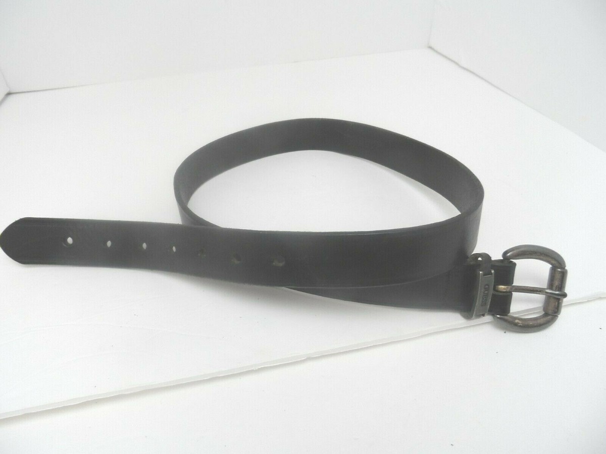 GUESS Genuine Leather Black G Buckle Belt | Size S GUESS Black /Black Texture Reversible Belt w/ Metal Buckle  main image 2