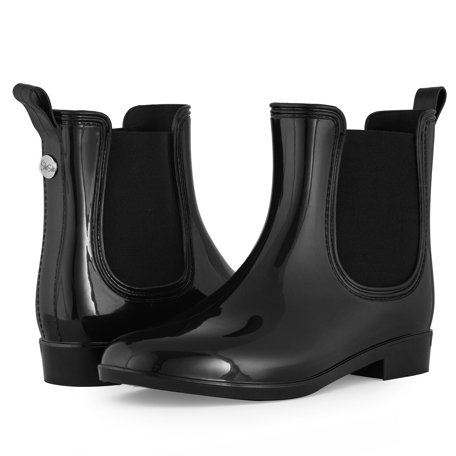 black galoshes