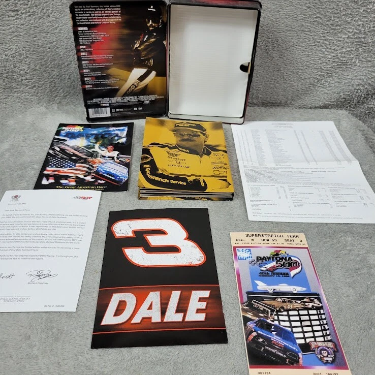 Dale Earnhardt The Movie Paul Newman 6 DVD NASCAR Collectible Tin Box Set - Image 2 of 4