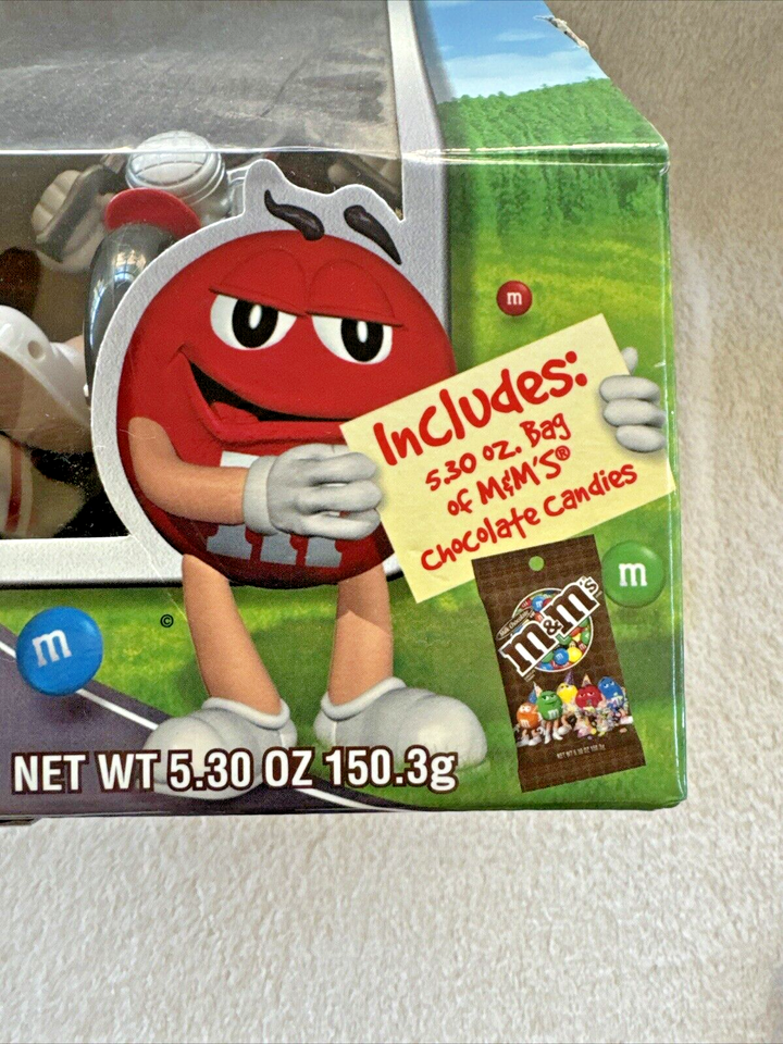 M&M Red White & Blue Motorcycle Biker Harley With Sidecar Hog Candy