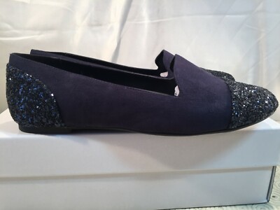 Ein weiteres Paar Schuhe Damen Ballerinas blau Glitzer Gr. UK 5 / EU 38