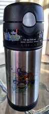 Thermos 12oz Kid's Funtainer Vacuum Insulated Stainless Steel Straw Bottle Music