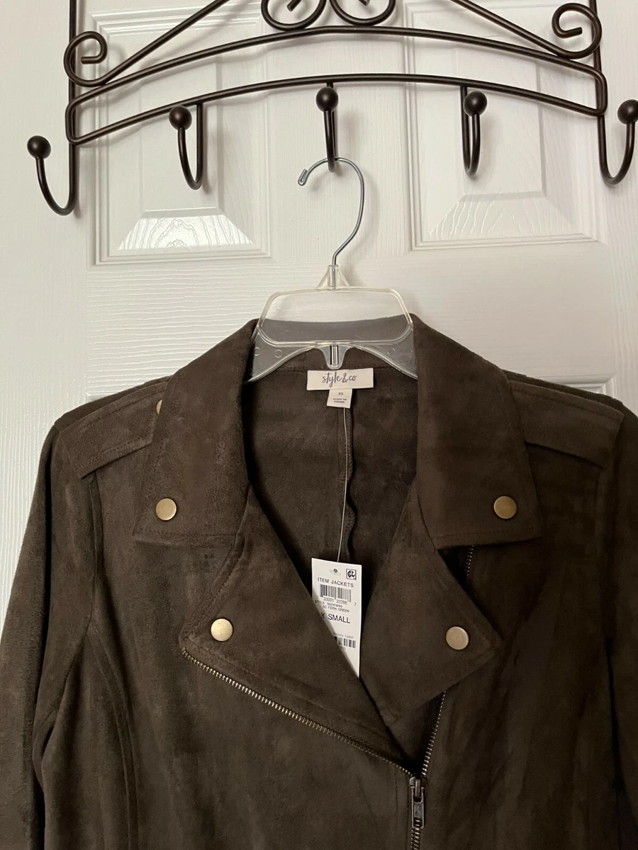 Style and co hotsell faux suede jacket