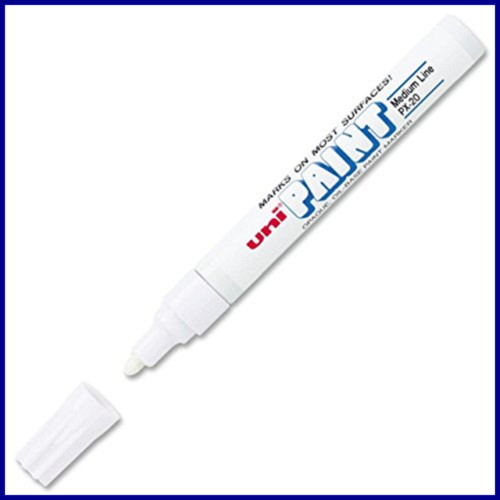 Uni-Paint PX-20 Oil-Based Medium Point Marker, White 63613 ,