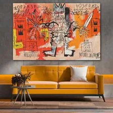 Warrior Urban Art Pop Art Contemporary Street Wall Art Canvas Unframed Print Art
