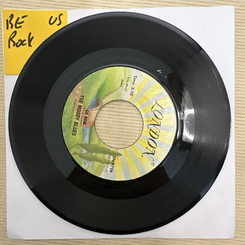 THE MOODY BLUES - Go Now 7” Vinyl Record Single VG+ US Import Reissue - Picture 3 of 4