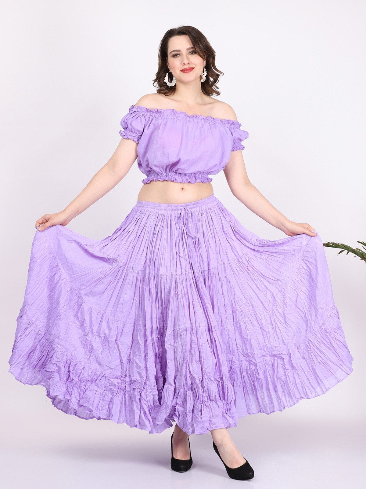 Falda gitana tribal tie dye de 25 yardas