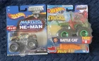Hot Wheels Monster Trucks Masters Of The Universe Battle Cat & VINTAGE He Man