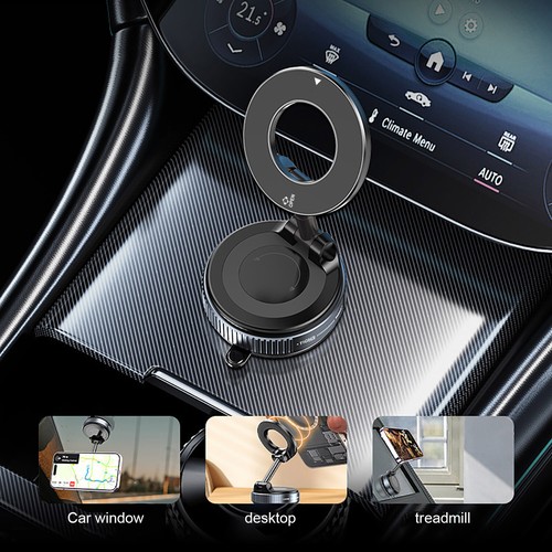 Vacuum Magnetic Phone Holder Stand For iPhone 16 15 14 13 12 For Your Car/Desk - Picture 6 of 20