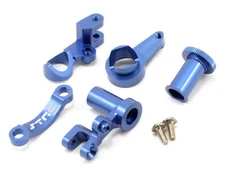 ST Racing Concepts HD Aluminum Steering Bellcrank Set for Traxxas Slash (Blue)