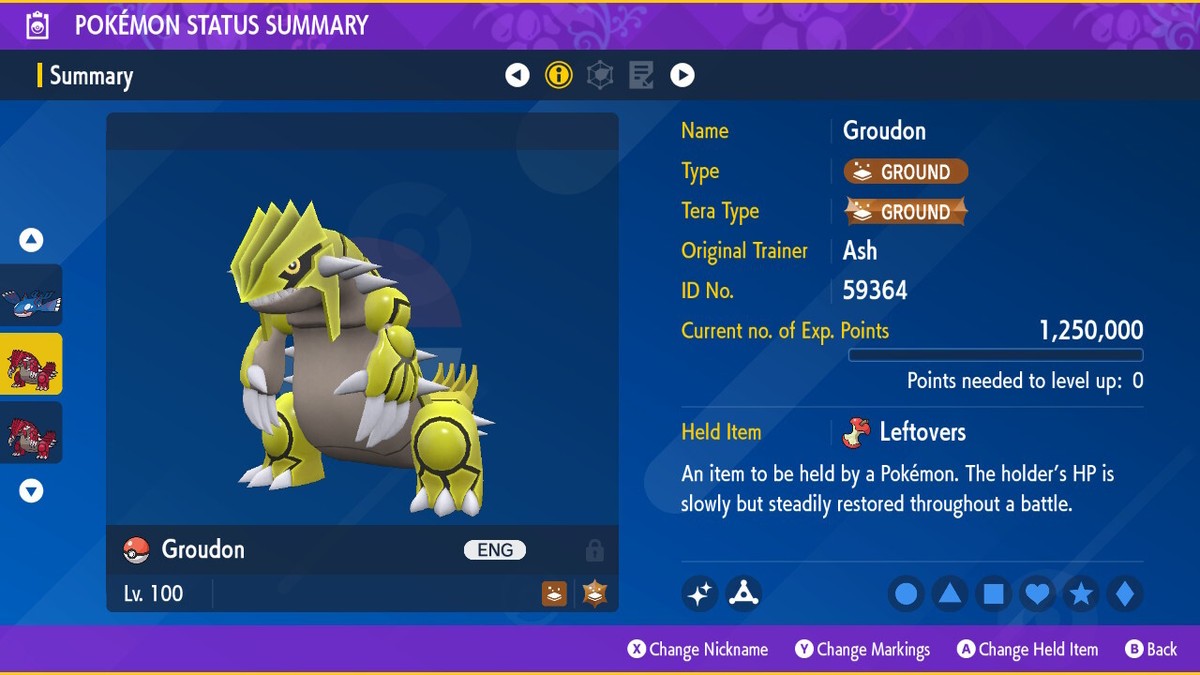Pokemon Scarlet Violet Groudon 6IV 🌟Shiny🌟 Non Shiny Legend Home