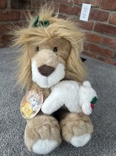 Vintage New Commonwealth 14" The Lion and the Lamb Christmas 1994 Plush