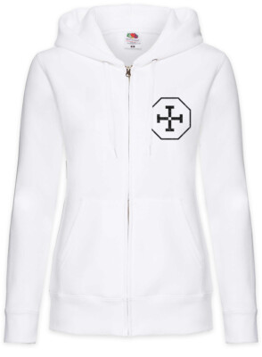 Tetragrammaton Symbol Damen Zipper Hoodie Equilibrium Symbol Logo John Gun-Kata