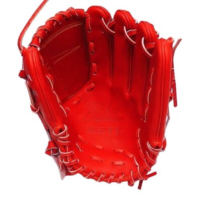 ZETT Pro Japan Steerhide 12 inch Pitcher Glove - Red | eBay